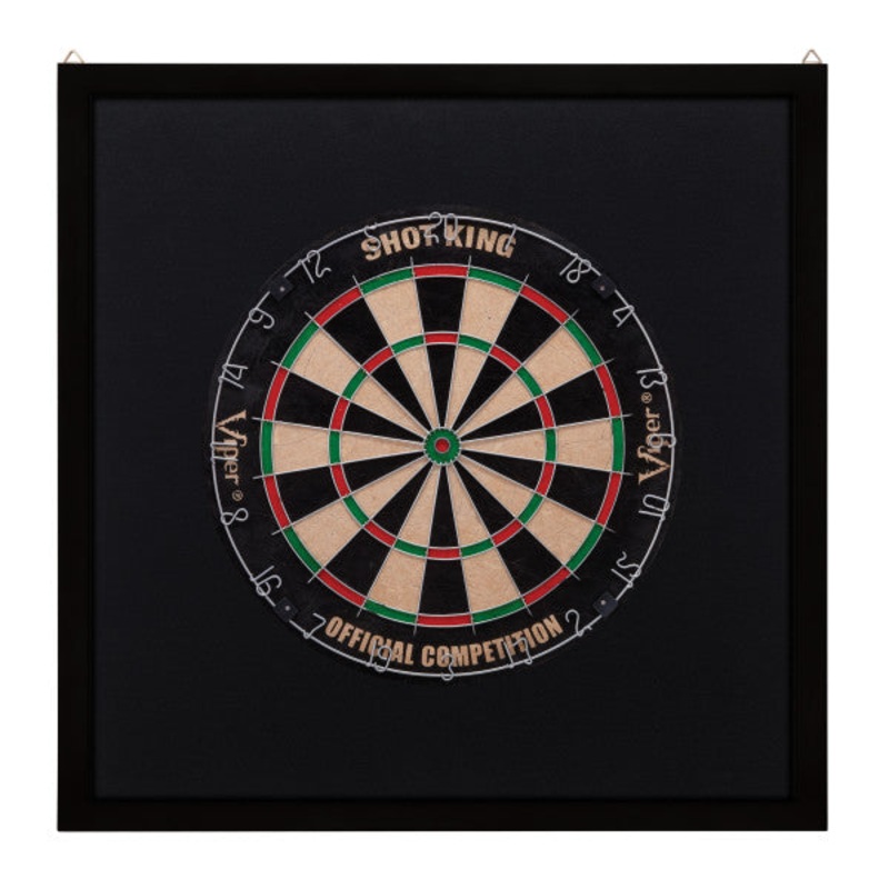 Viper Framed Dartboard Black Backboard Black Not Included 29″ x 29″ x 1″