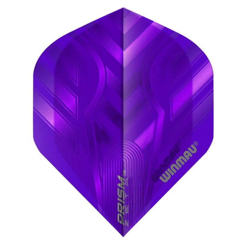 Winmau Prism Zeta Purple Translucent Dart Flights Standard Purple