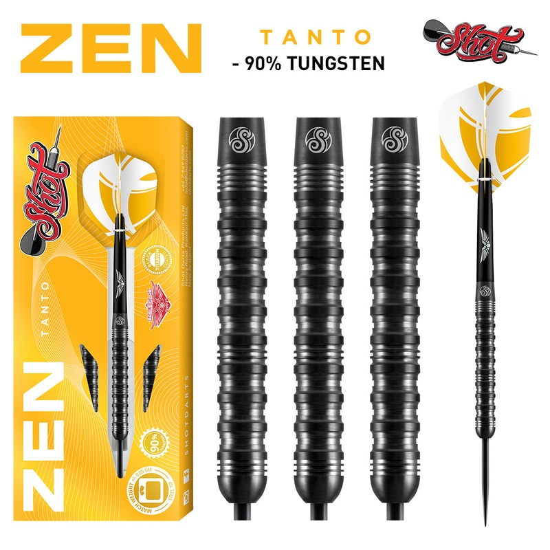 Zen Tanto 90% Tungsten Steel Tip Darts by Shot 23 Gram
