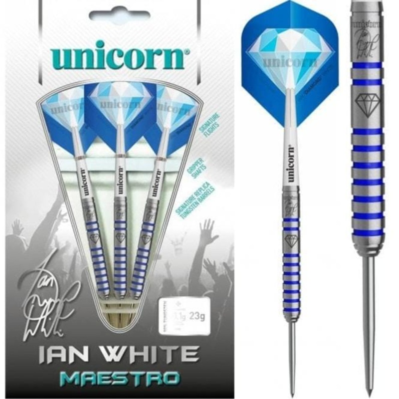 *Ian White Darts – Unicorn Steel Tip – Diamond – Maestro 23g