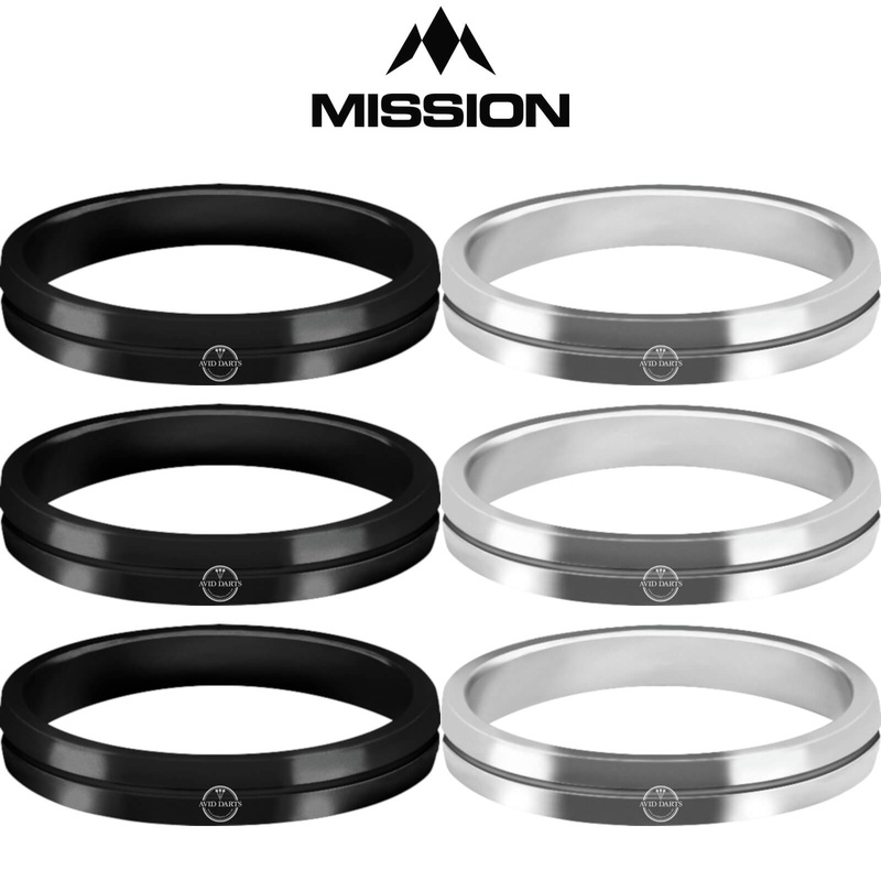 Mission – S-Lock Aluminium Rings – Shaft Lock Black