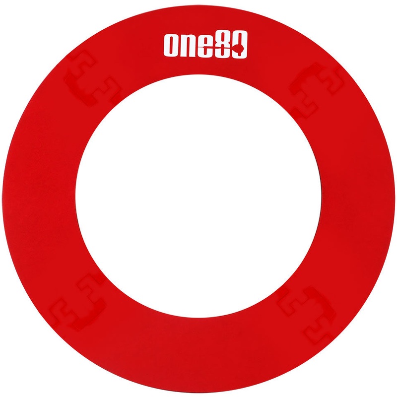 One80 4 Piece Round Dartboard Surround – Red