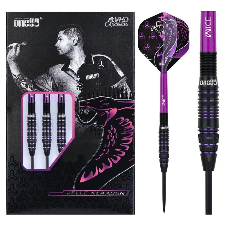 One80 Jelle Klaasen VHD 90% Tungsten Steel Tip Darts 21 GRAM