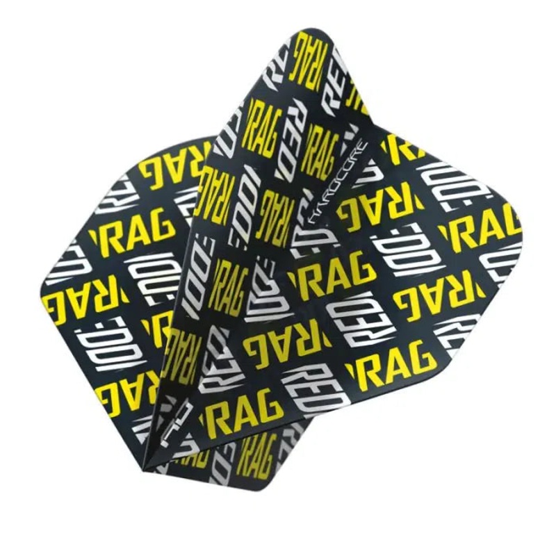 Red Dragon Hardcore XT Yellow and White Red Dragon Logo Flights