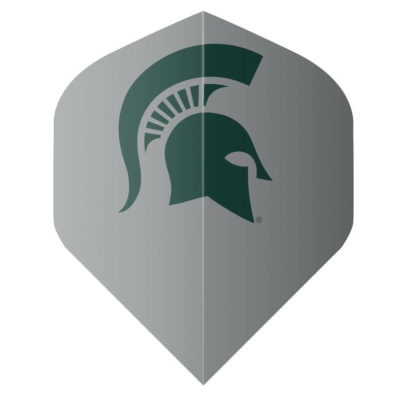 Shot NCAA Michigan State Spartans Flight Set Grey Standard 100 Micron Polymer