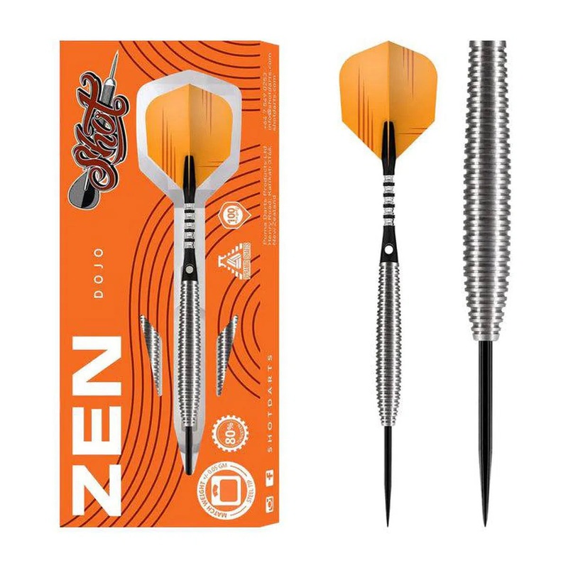 Shot Zen Series Dojo 80% Tungsten Steel Tip Darts 21 GRAM