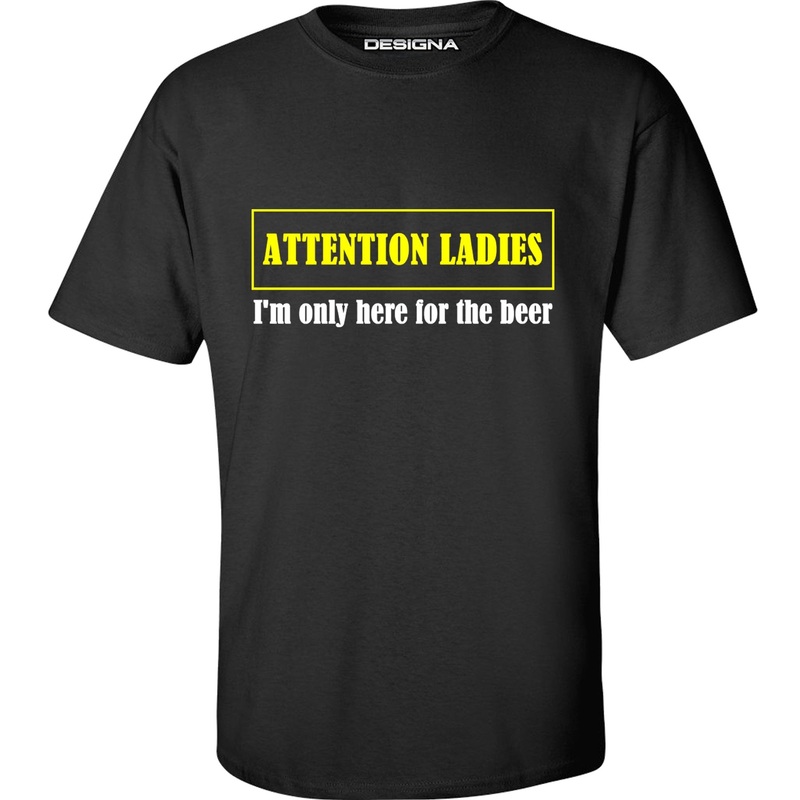 T Shirt – Humour Dart T-Shirt – Black – Attention Ladies 2XL