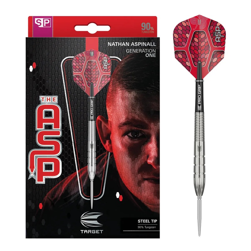 Target Darts Nathan Aspinall Gen 1 SP 90% Tungsten Steel Tip Darts 22 GRAM