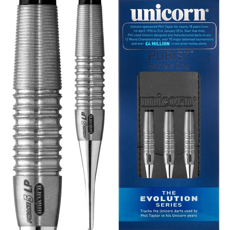 *Unicorn Evolution Darts – Soft Tip Tungsten – Phase 5 Purist LP 18g