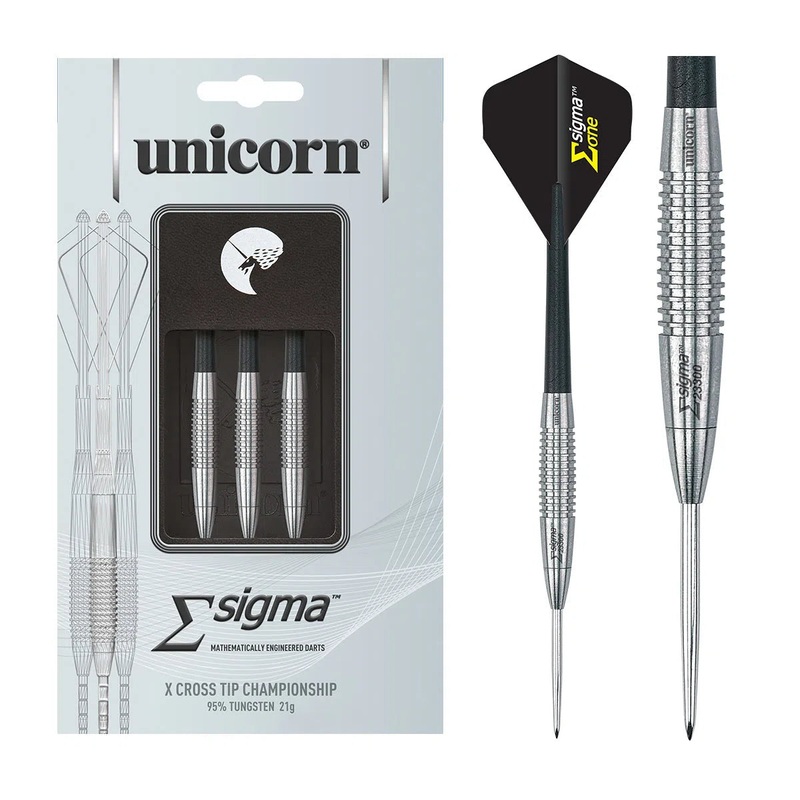Unicorn Sigma X Cross Tip Championship 95% Tungsten Steel Tip Darts 21 GRAM
