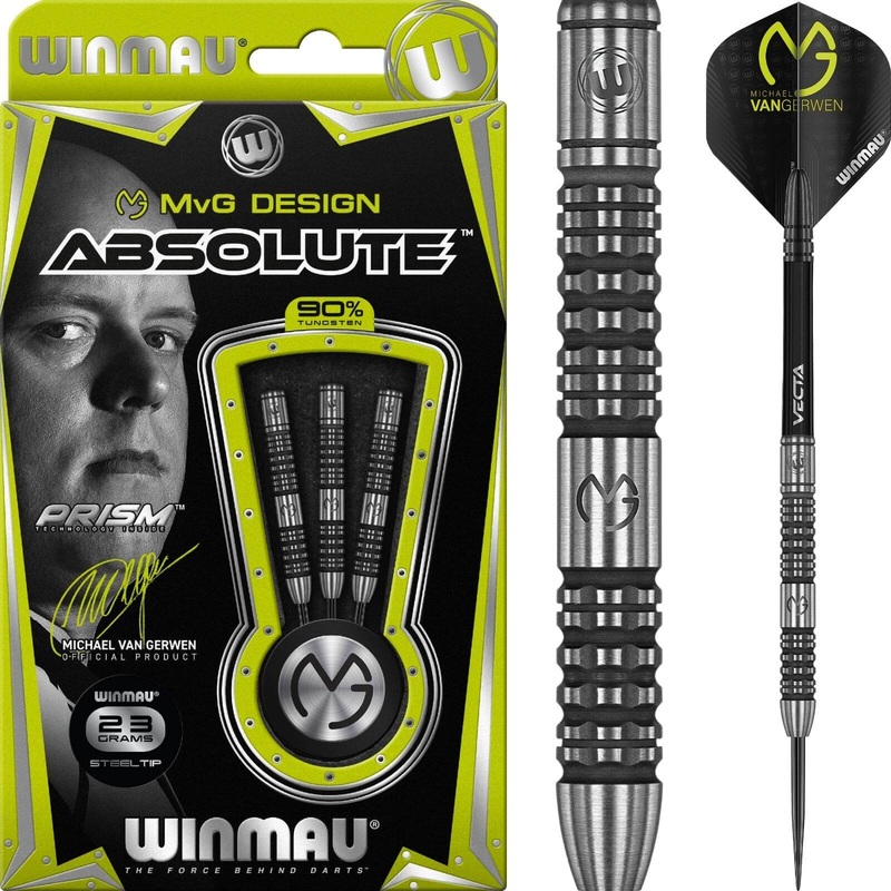 Winmau – MvG Absolute Darts – Steel Tip – 90% Tungsten – 22g 23g 24g 22 grams