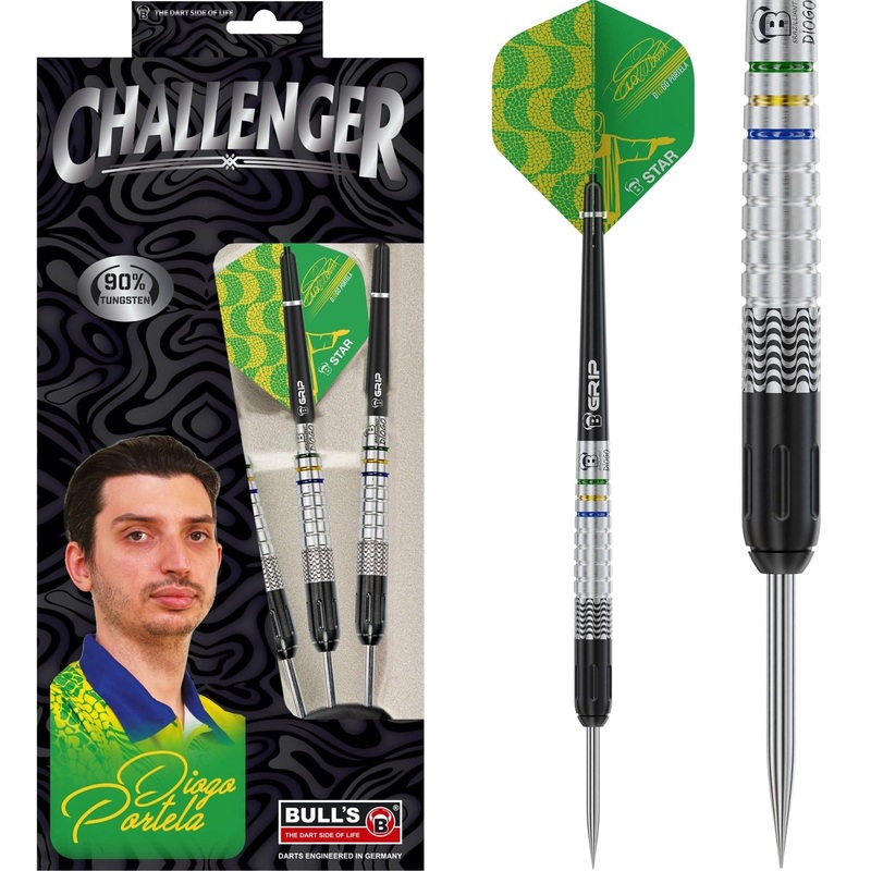 BULL’S Challenger Darts – Steel Tip – Diogo Portela – 24g 24g