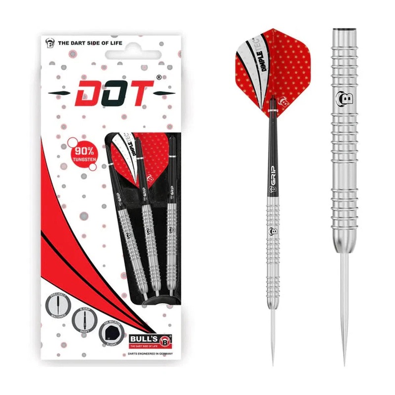 BULL’S Dot D8 90% Tungsten 21 gram Steel Tip Dart Set