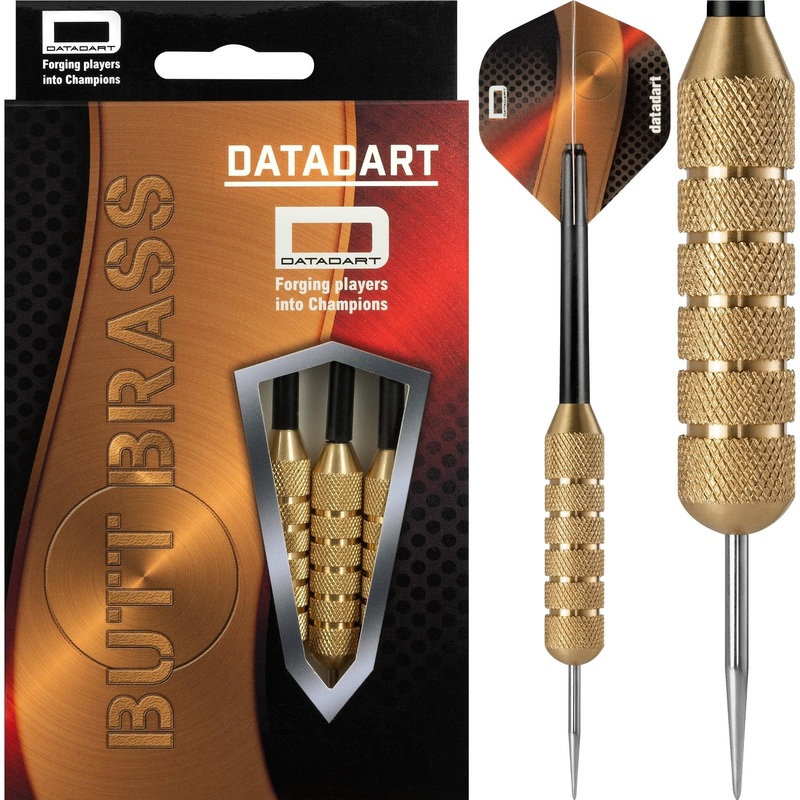 Datadart Butt Brass Darts – Steel Tip Brass – Knurled – 34g 34g