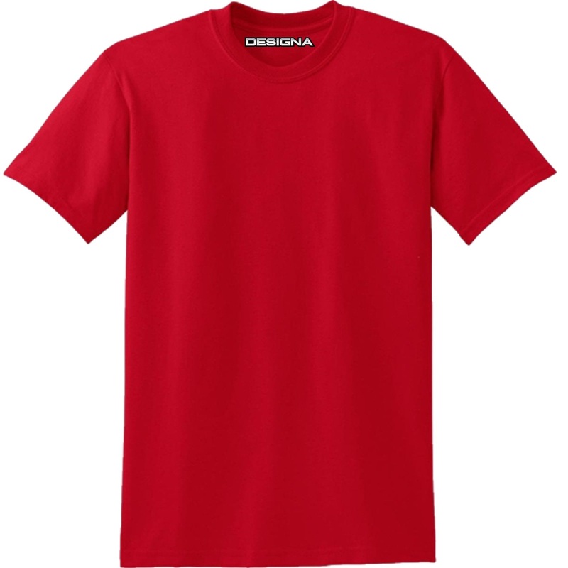*Designa – T Shirt – Heavyweight – Cotton – Plain Red 2XL
