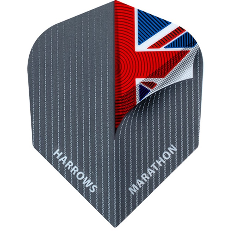 Harrows Dart Flights – Marathon – Extra Strong – Std – Union Jack – Peel