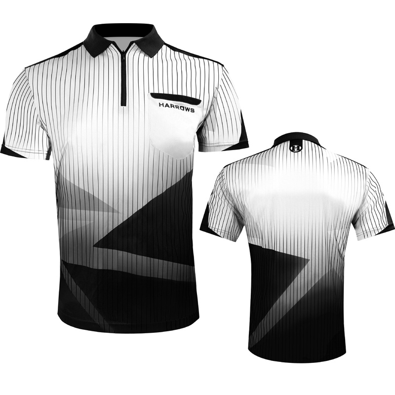 Harrows Shard Dart Shirt – Lightweight – Qwick-Dri – White Small