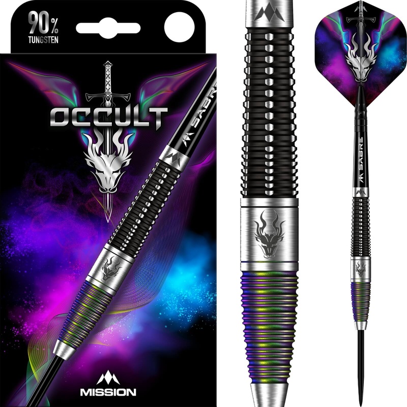 Mission – Occult Darts – Steel Tip – 90% Tungsten – 23g 25g 23 grams