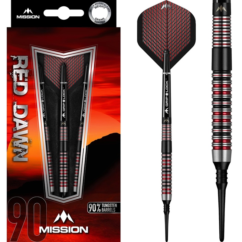 *Mission Red Dawn Darts – Soft Tip – M1 – Straight Ring 19g