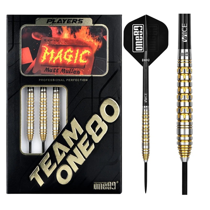 One80 Matt Mullen 90% Tungsten Steel Tip Darts 23 GRAM
