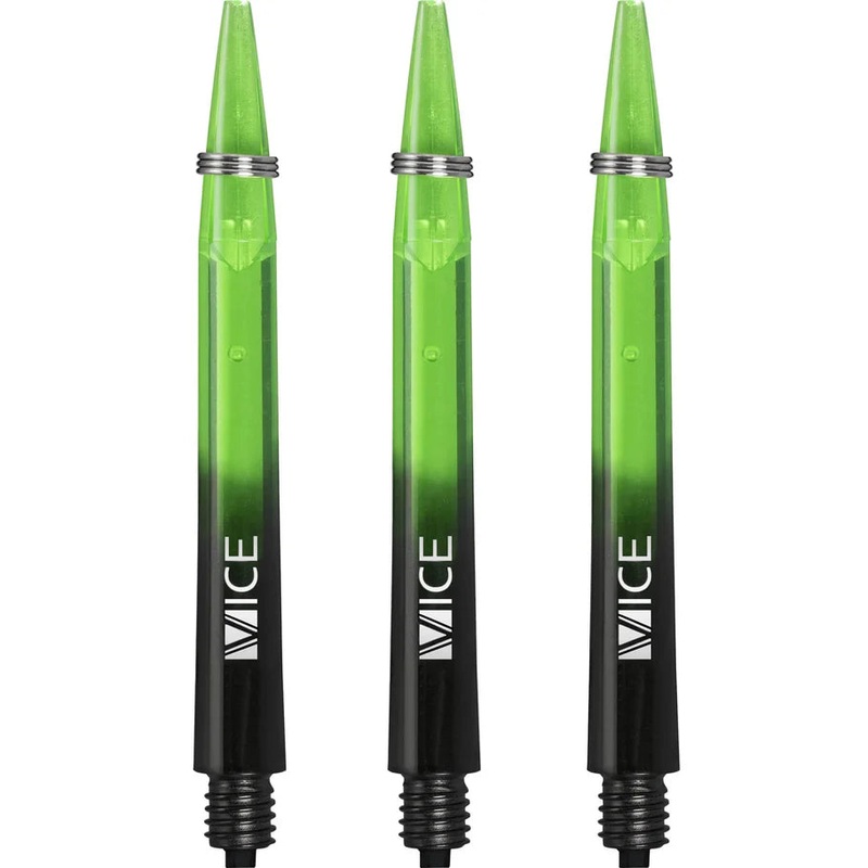 One80 Proplast Vice Dart Shafts – Black/Neon Green – Medium Polycarbonate Medium (48mm in length excluding thread) Black/Neon Green