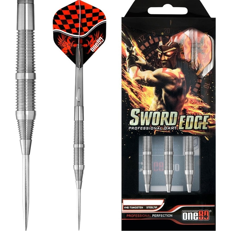 One80 Sword Edge Broadsword Darts – Steel Tip Tungsten – 24g 24g
