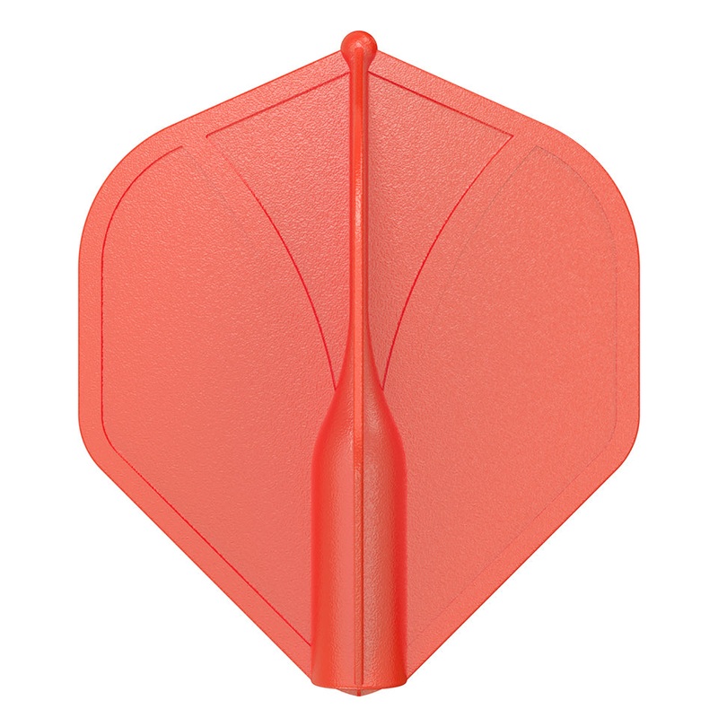 Shot Airfoil Dart Flights – Standard  Red