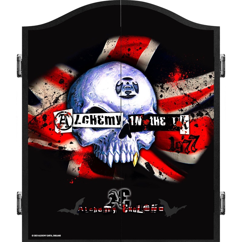 Alchemy Dartboard Cabinet – Official Licensed – Professional Design – Black – Alchemy in the UK