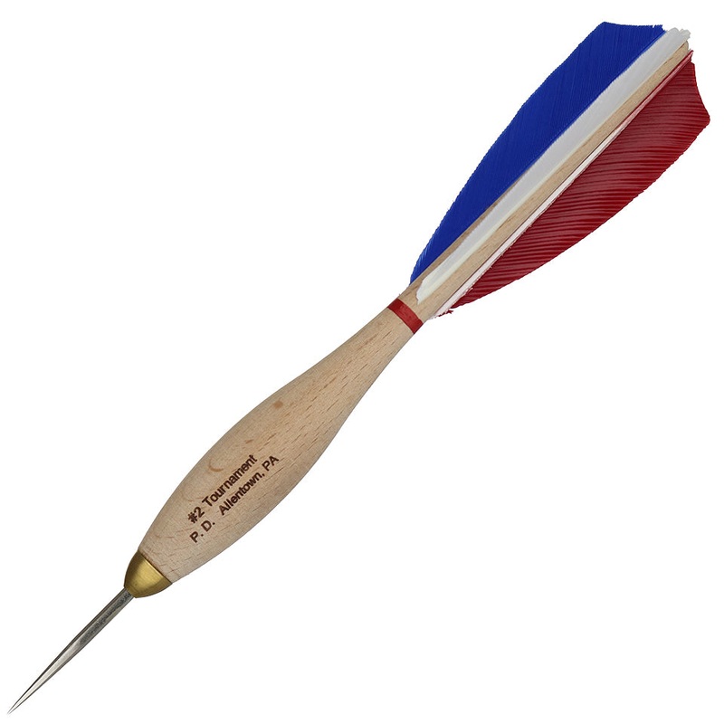 American Pro Dart Woody #2 Steel Tip Darts – 16gm Red White & Blue (4 Sets)