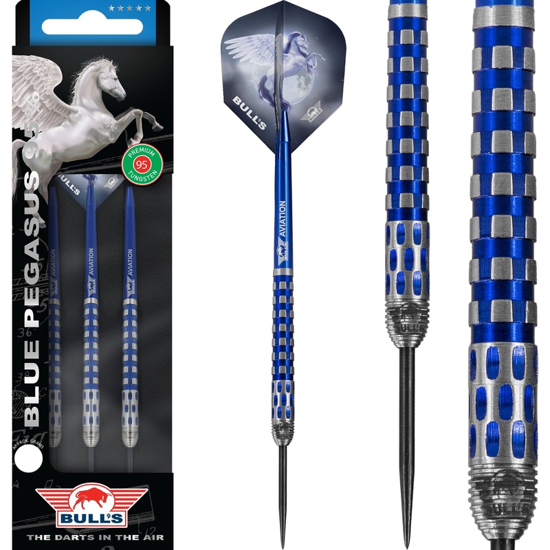 *Bulls Blue Pegasus Darts – Steel Tip – 95% – Style C 22g