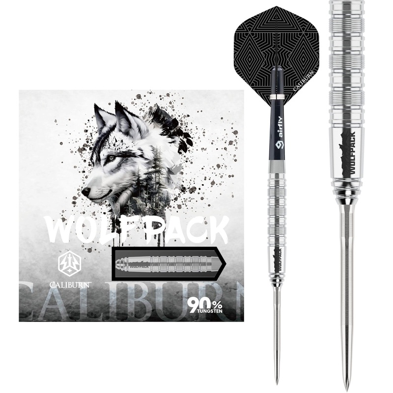 Caliburn Wolfpack Darts – Steel Tip – 90% Tungsten – W7 – 21g