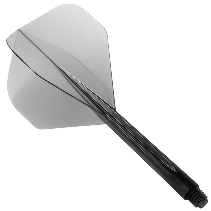 Condor Dart Flights – Zero Stress – Standard – Clear Black Long