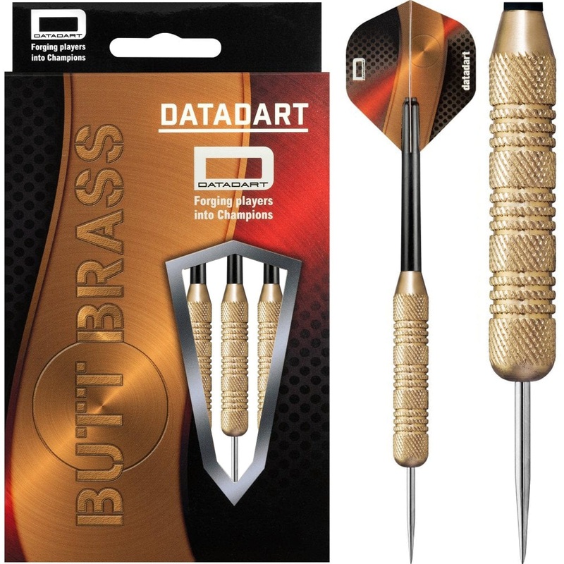 Datadart Butt Brass Darts – Steel Tip Brass – Knurled – 28g 28g