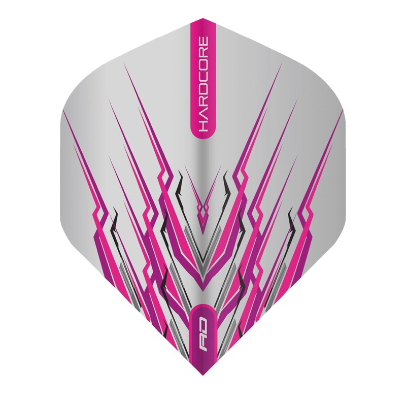 Hardcore Snakebite Pink Mohawk Standard Dart Flights by Red Dragon