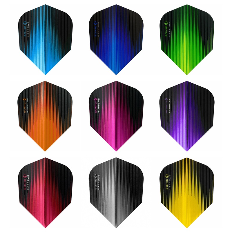 Harrows Sonic Standard Dart Flights – 25 SETS Aqua
