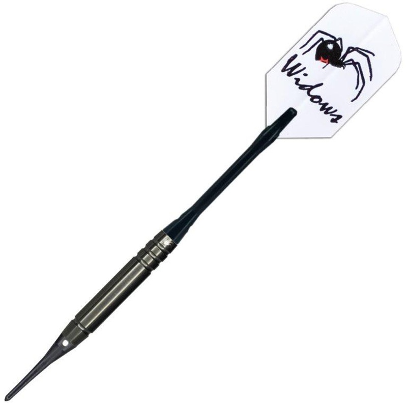 Laserdarts Black Widow Smooth Soft Tip Darts – 18gm