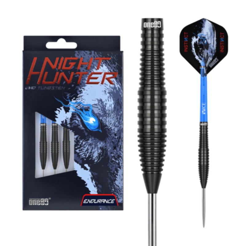 One80 Night Hunter Endurance 22 gram 90% Tungsten Steel Tip Dart Set