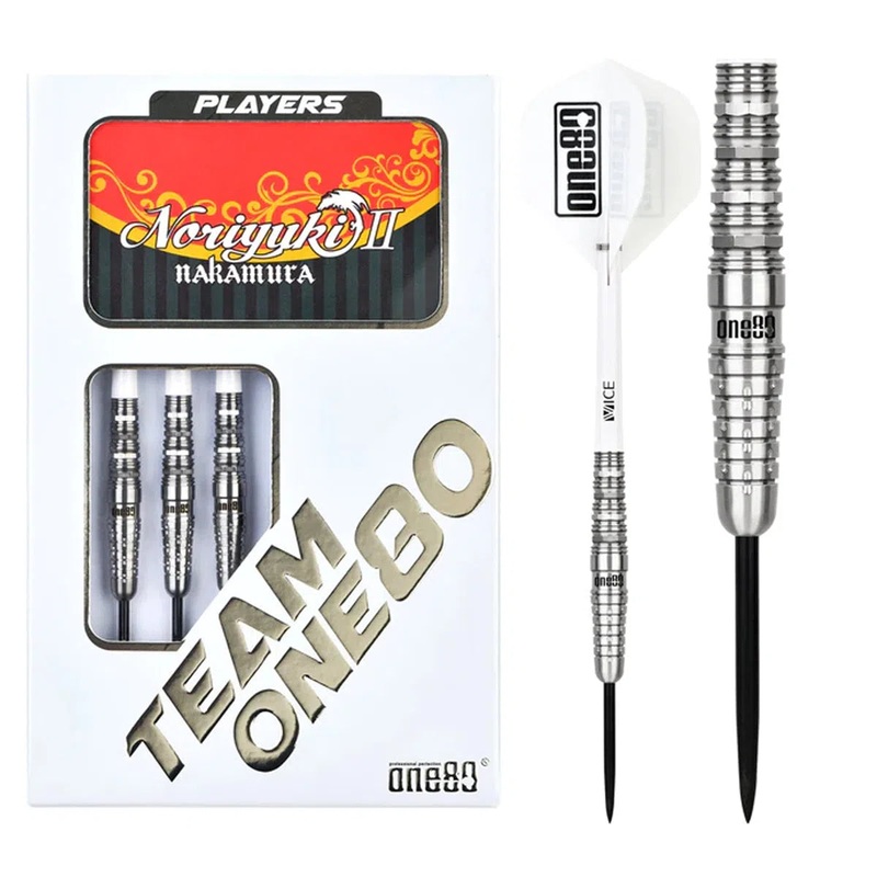 One80 Noriyuki Nakamura V2 90% Tungsten Steel Tip Darts 22 GRAM