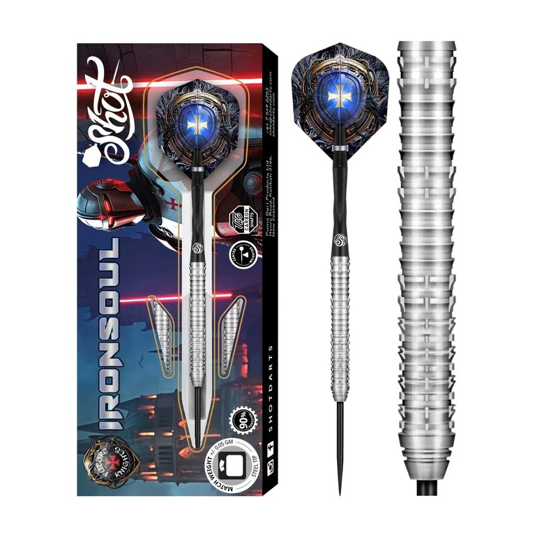Shot Future Knights Ironsoul 90% Tungsten Steel Tip Darts 23 GRAM