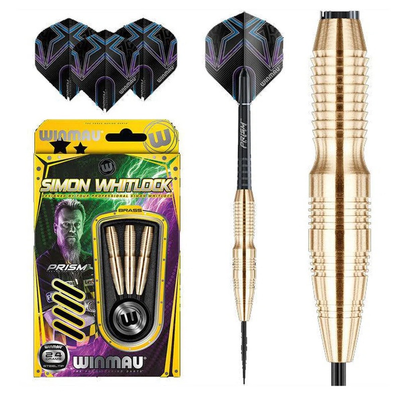 Winmau Simon Whitlock Brass Steel Tip Darts 22 GRAM