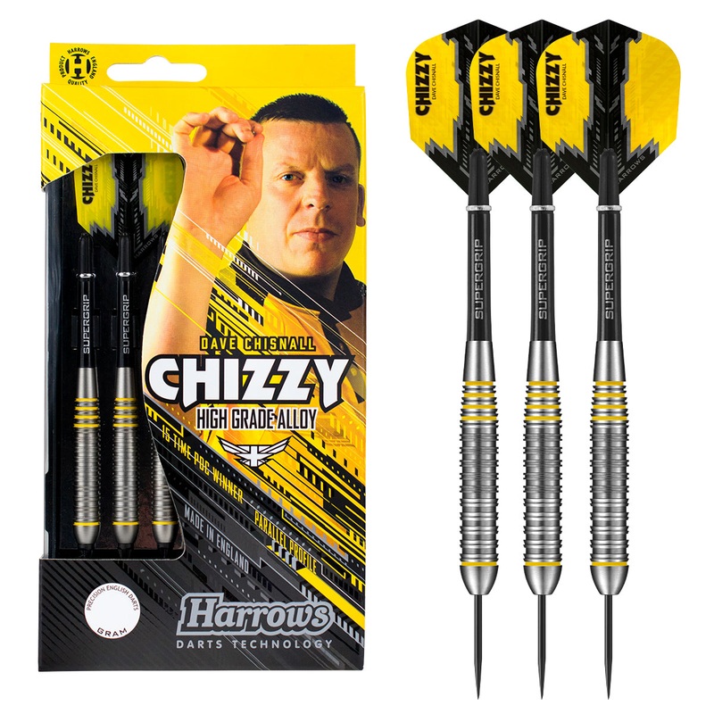 Dave Chisnall Chizzy Brass Steel Tip Darts by Harrows 21 Gram
