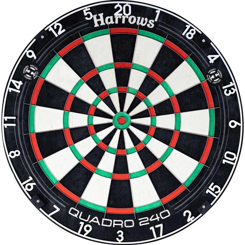 Harrows Quadro 240 Dartboard – Professional – African Sisal