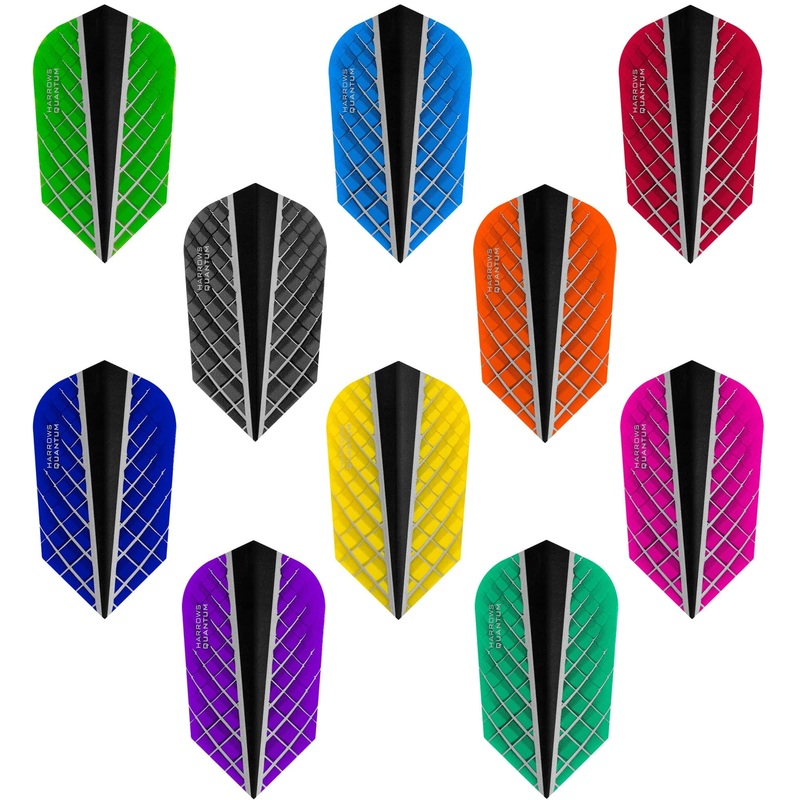 *Harrows Quantum X Dart Flights – 100 Micron – Slim Aqua