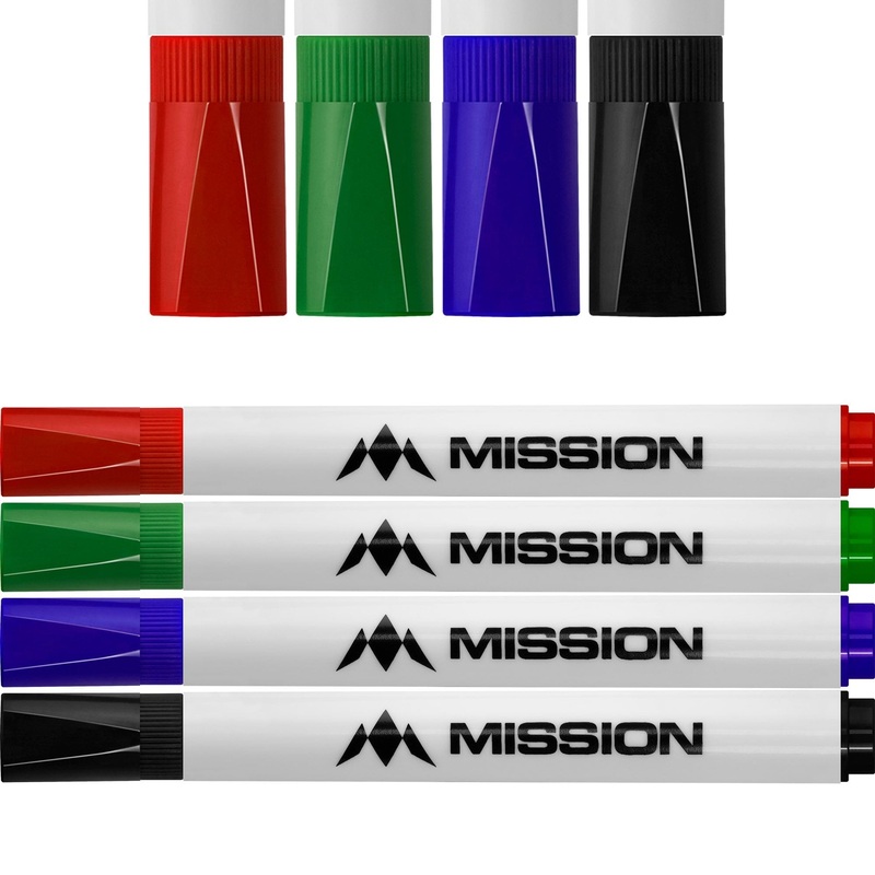*Mission – Marker Pens – Dry Wipe – Pack 4 – Colours