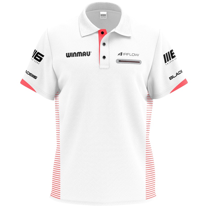 Pro-Line Tour Polo White Blade 6 Medium