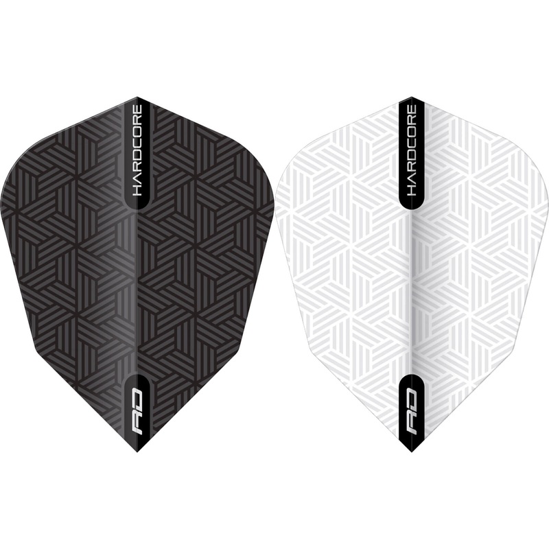 Red Dragon – Hardcore Radical Woven – V-Standard Dart Flights Black