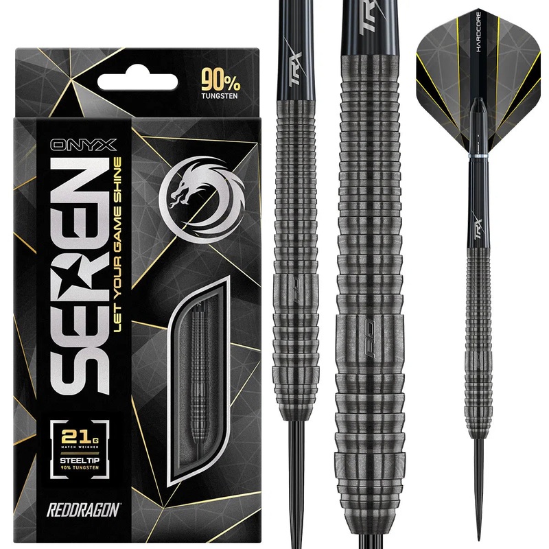 Red Dragon Seren 2 Onyx 90% Tungsten Steel Tip Darts 21 GRAM