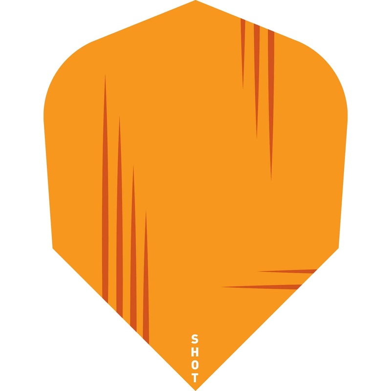 *Shot Dart Flights – 100 Micron – Std – No6 – Zen – Dojo – Orange