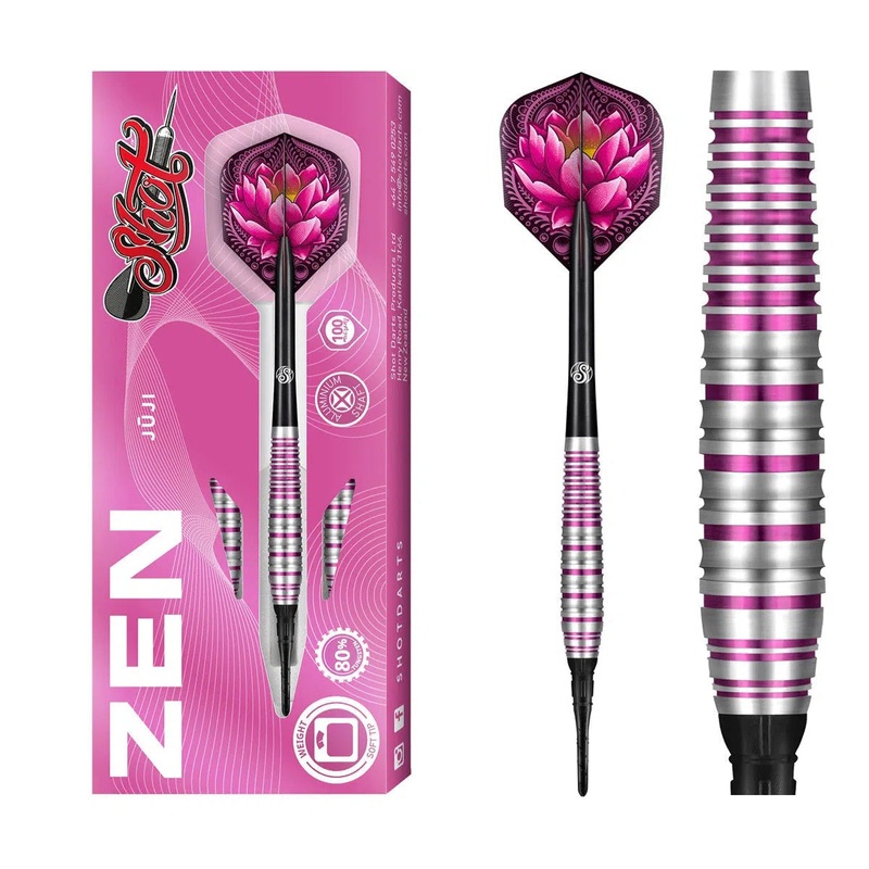 Shot Zen Series Juji 80% Tungsten Soft Tip Darts 18 GRAM