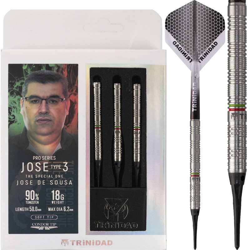 Trinidad Pro – Soft Tip Darts – Jose De Sousa – Jose Type3 18g